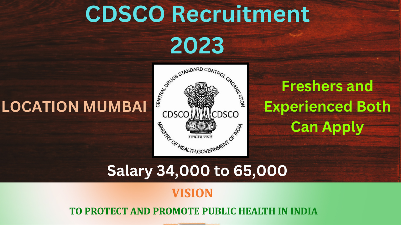 CDSCO RECRUITMENT