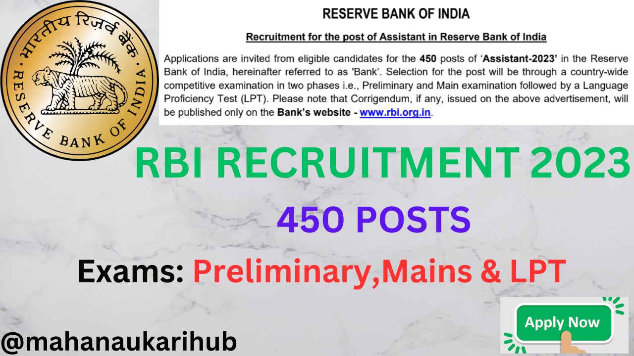 RESERVE BANK OF INDIA RECRUITMENT