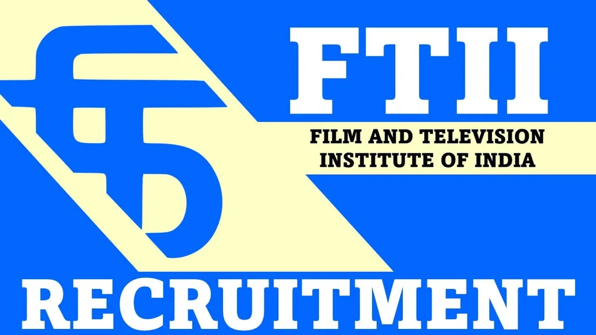 FTII PUNE RECRUITMENT 2023