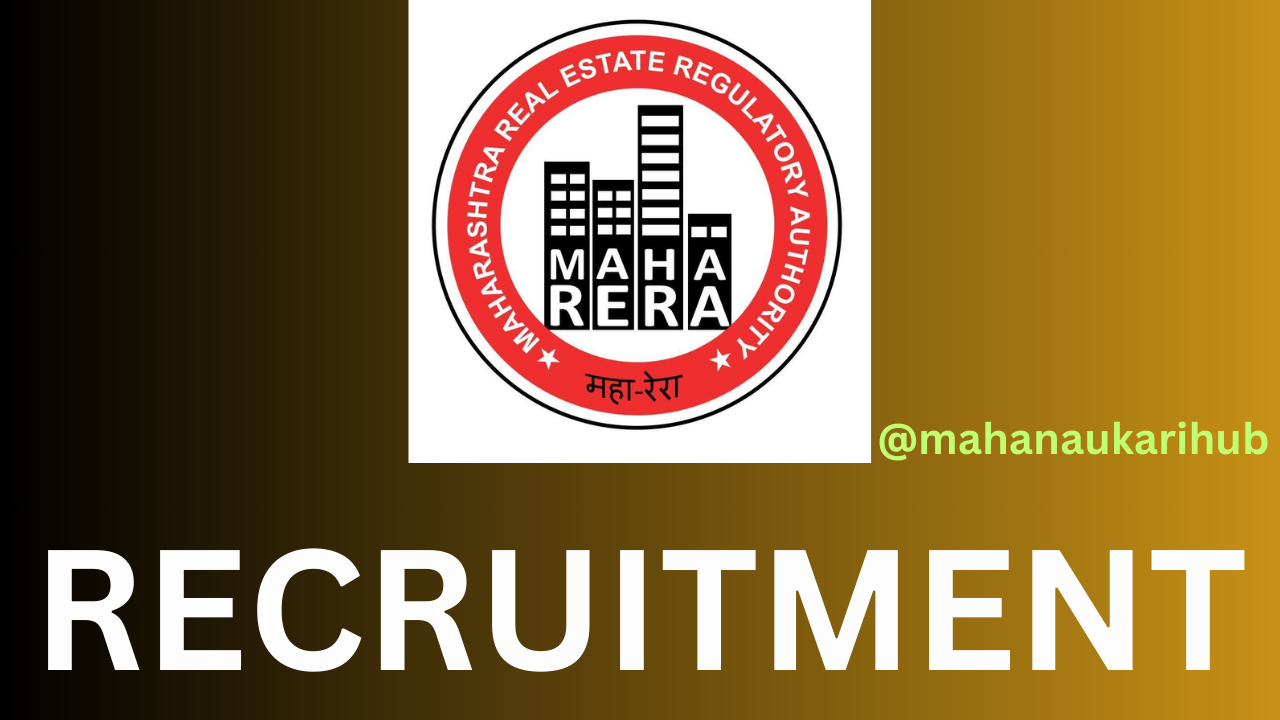 maha rera recruitment