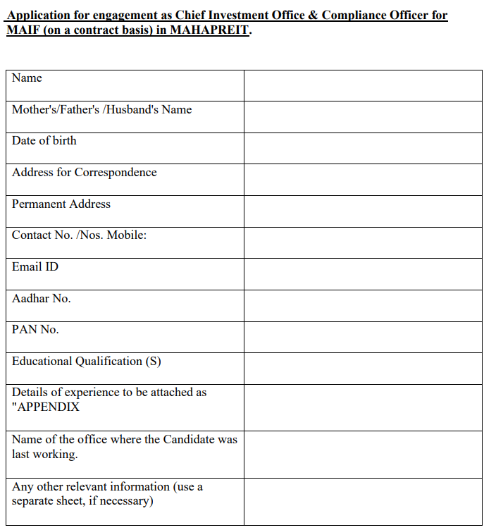 MAHA PREIT Recruitment 2023